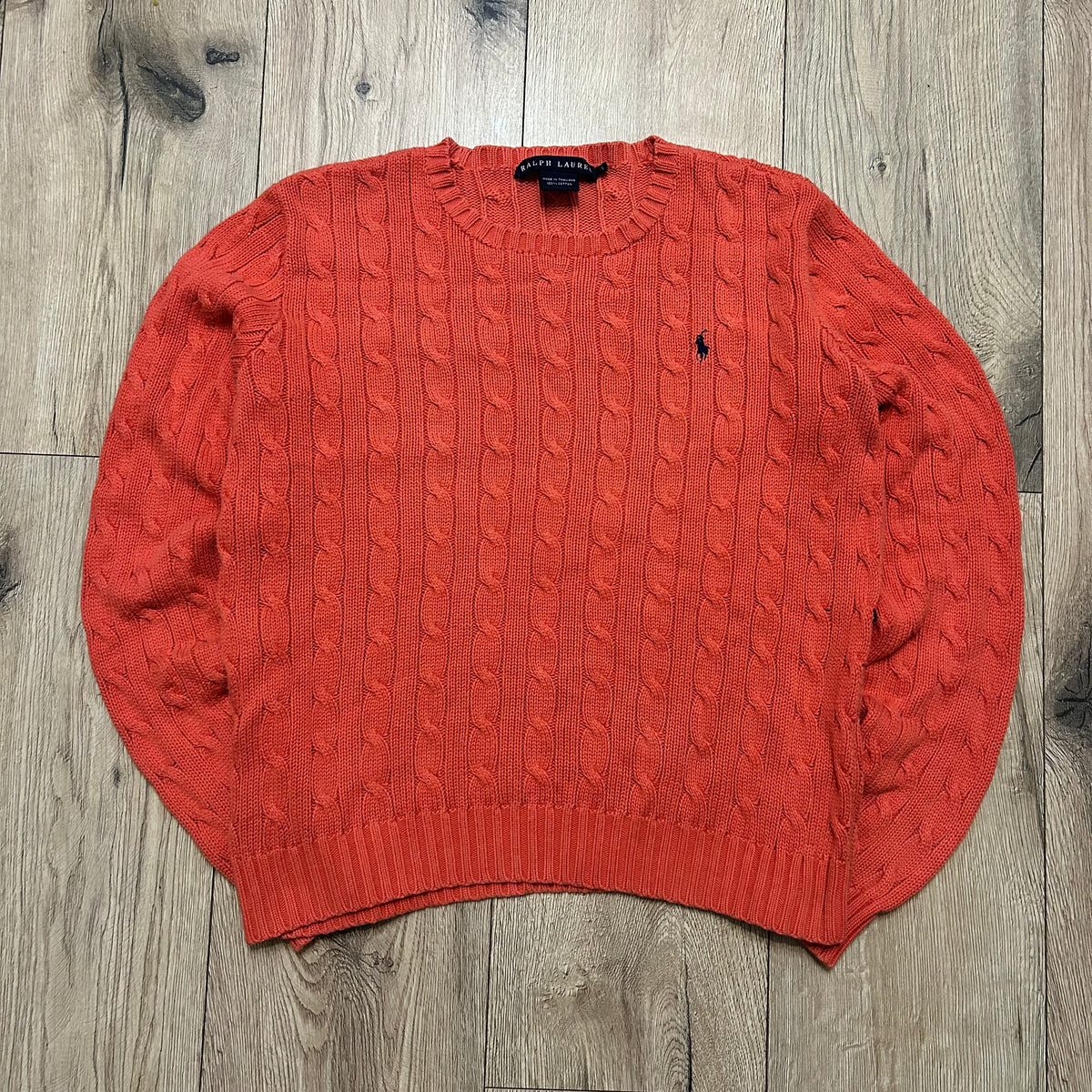 Sweter Ralph Lauren warkocz damski