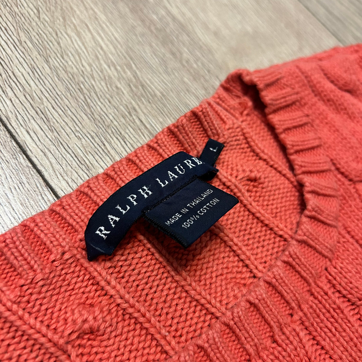 Sweter Ralph Lauren warkocz damski