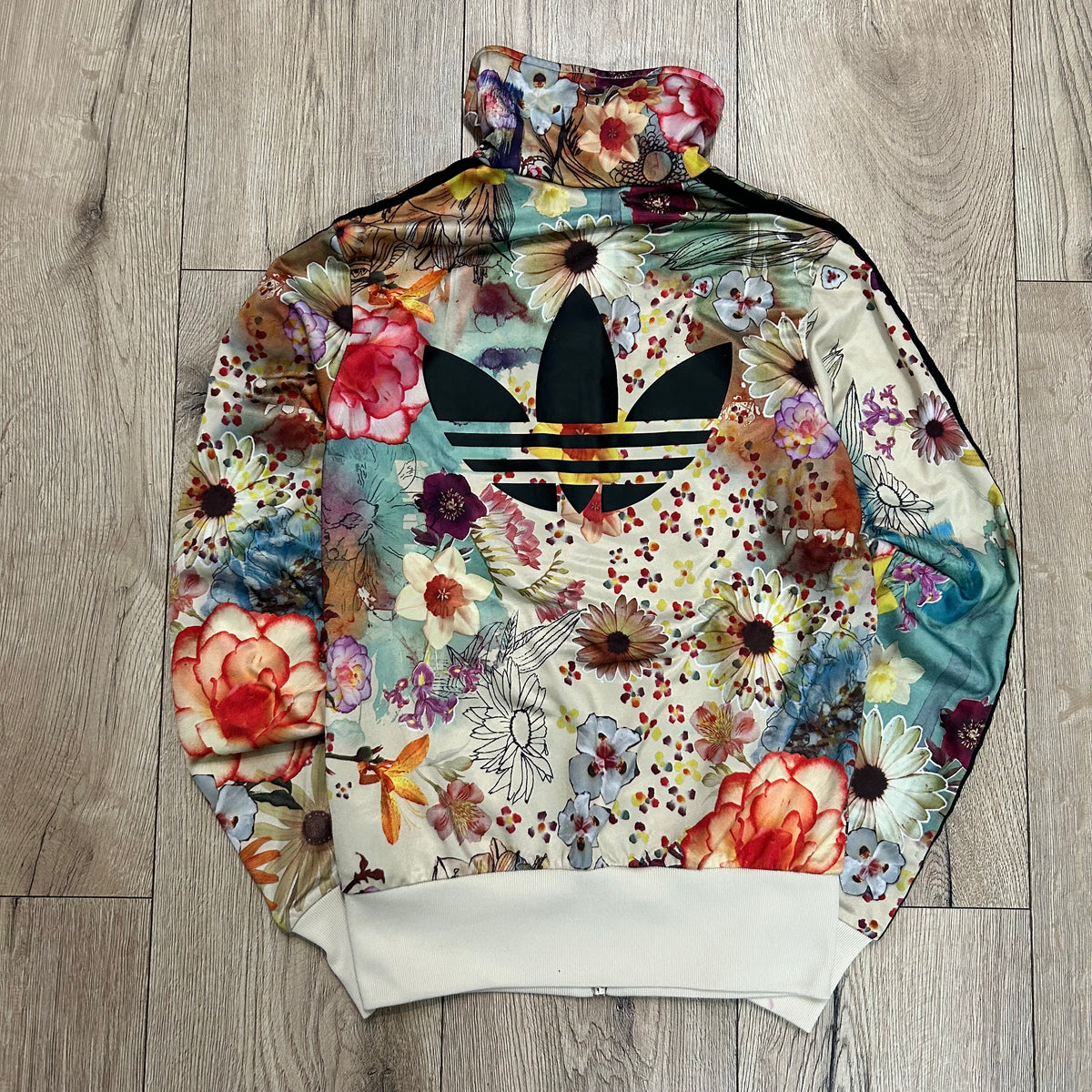 Bluza damska Adidas kwiaty y2k vintage
